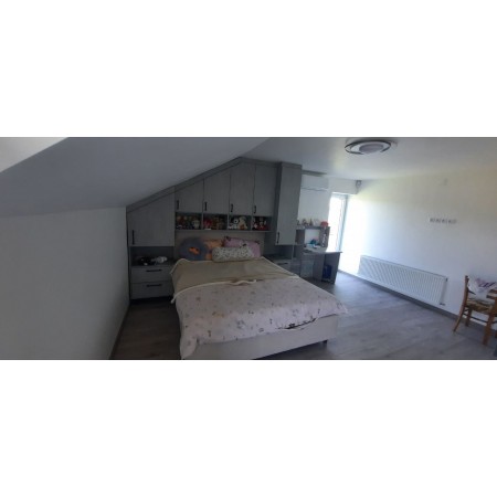Mobilier dormitor pentru mansardă cu tavan înclinat Luna A-94